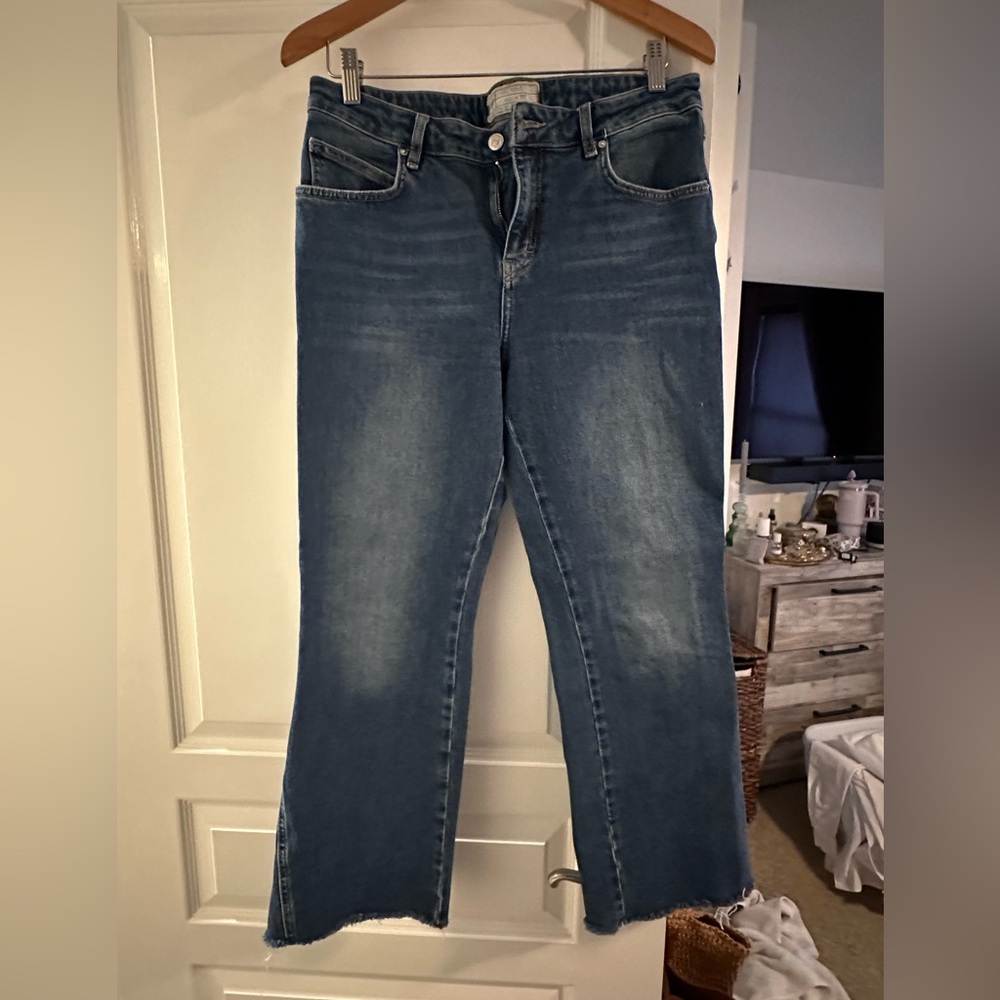 Free People Flared Crop Jeans, Sz 30R
